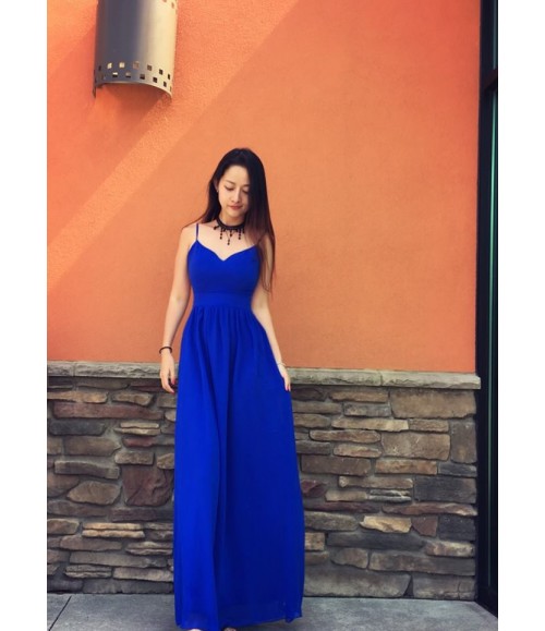 Đầm maxi màu xanh cực đẹp